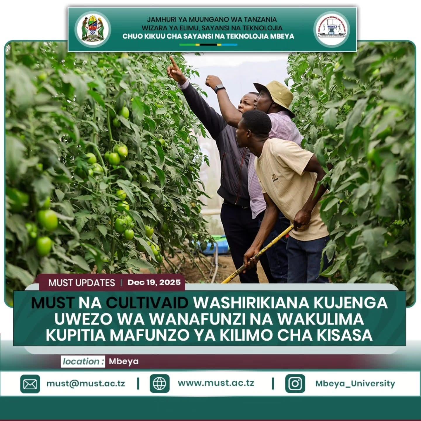 MUST press release in Swahili